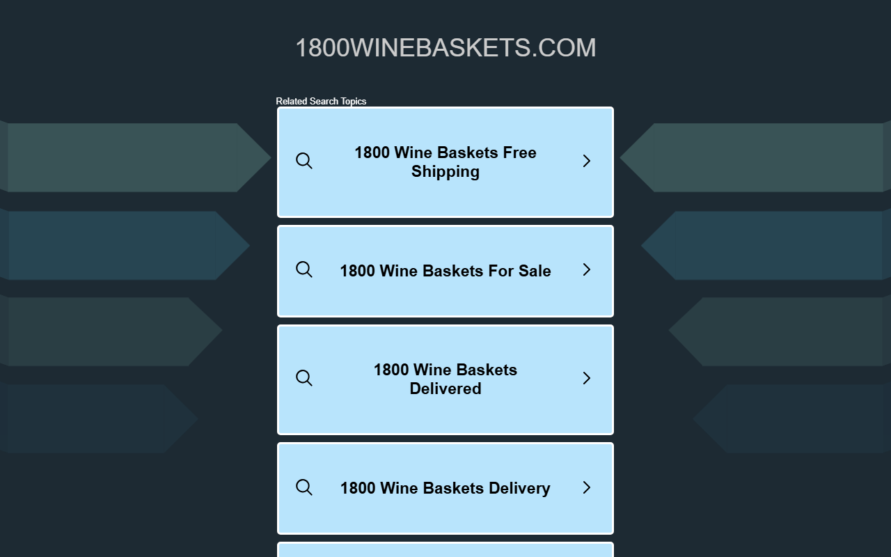 1800winebaskets.com screenshot