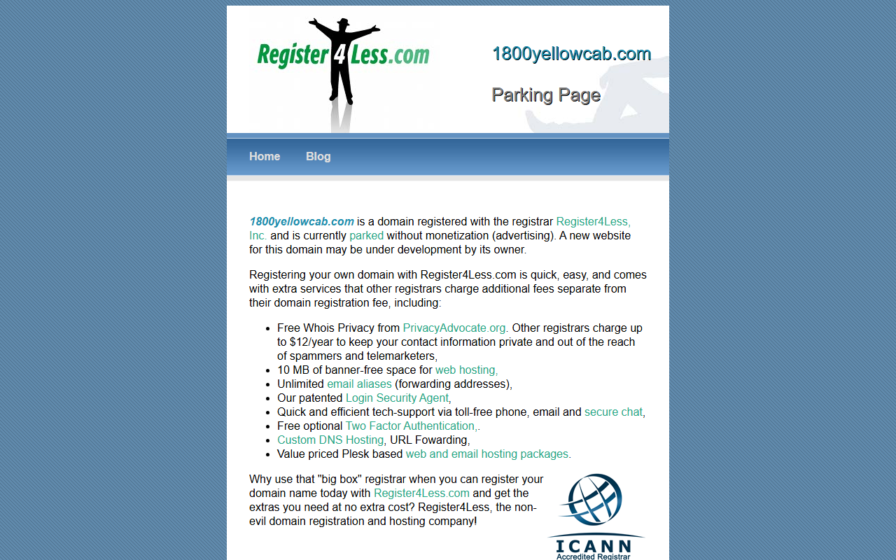 1800yellowcab.com screenshot