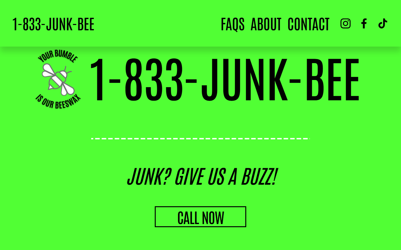1833junkbee.com screenshot