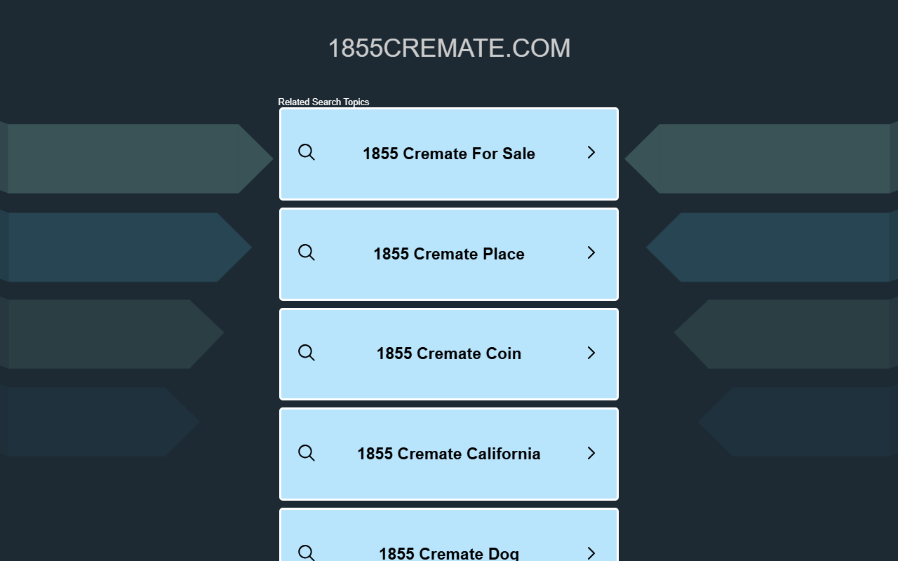 1855cremate.com screenshot