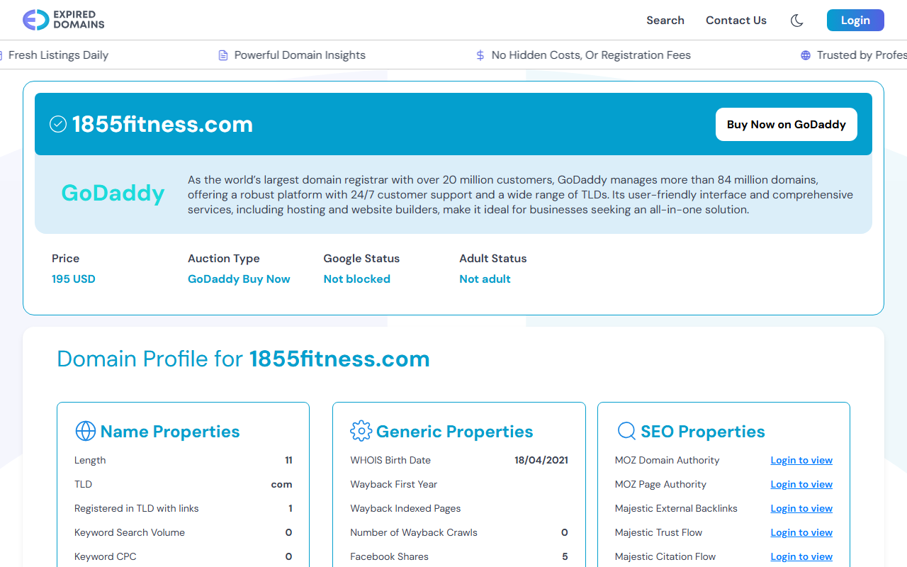 1855fitness.com screenshot