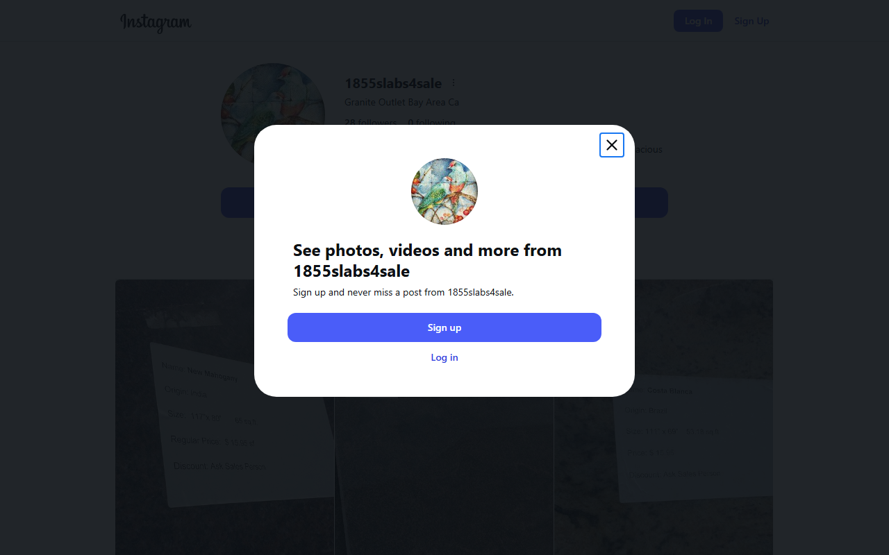 1855slabs4sale.com screenshot