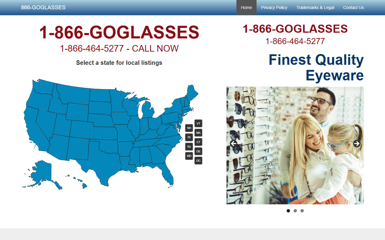 1866goglasses.com screenshot