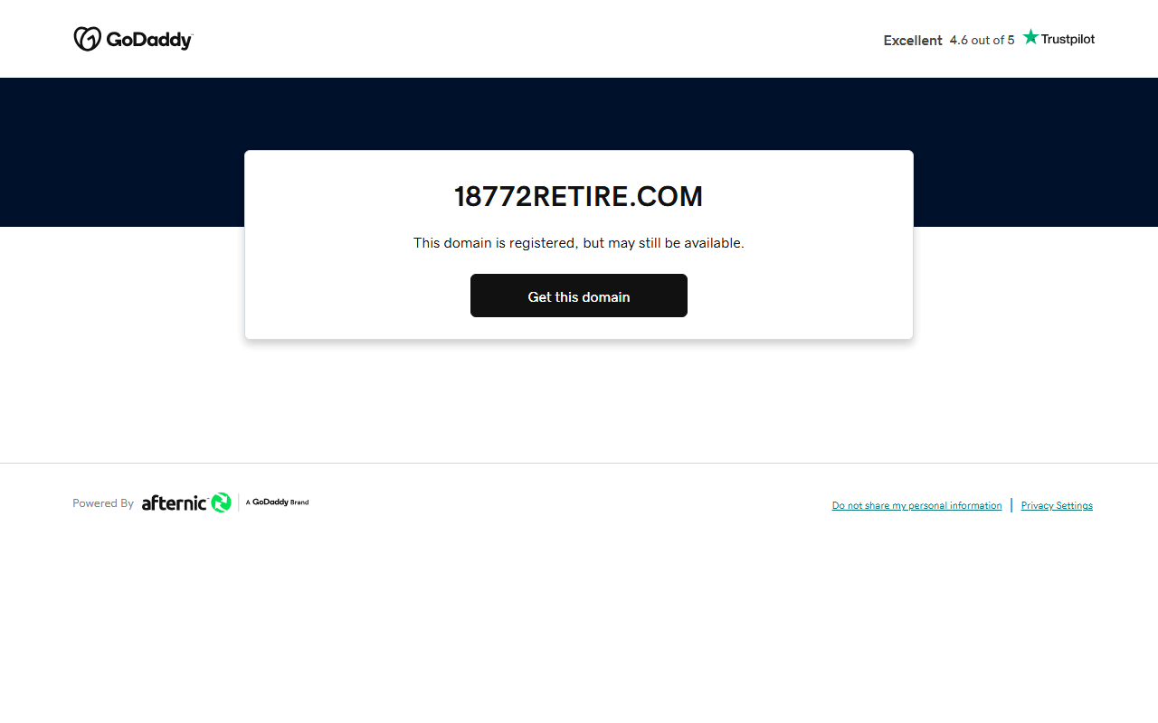 18772retire.com screenshot