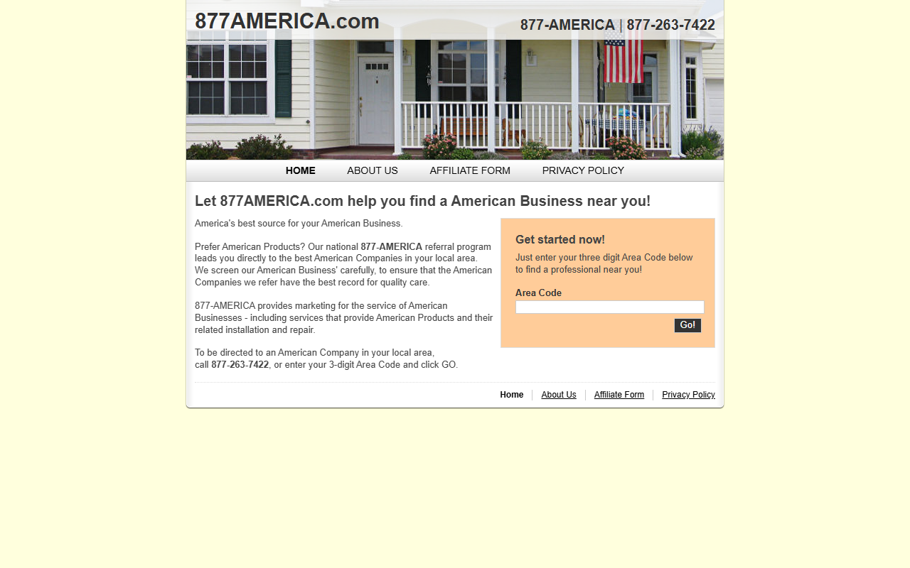 1877america.com screenshot