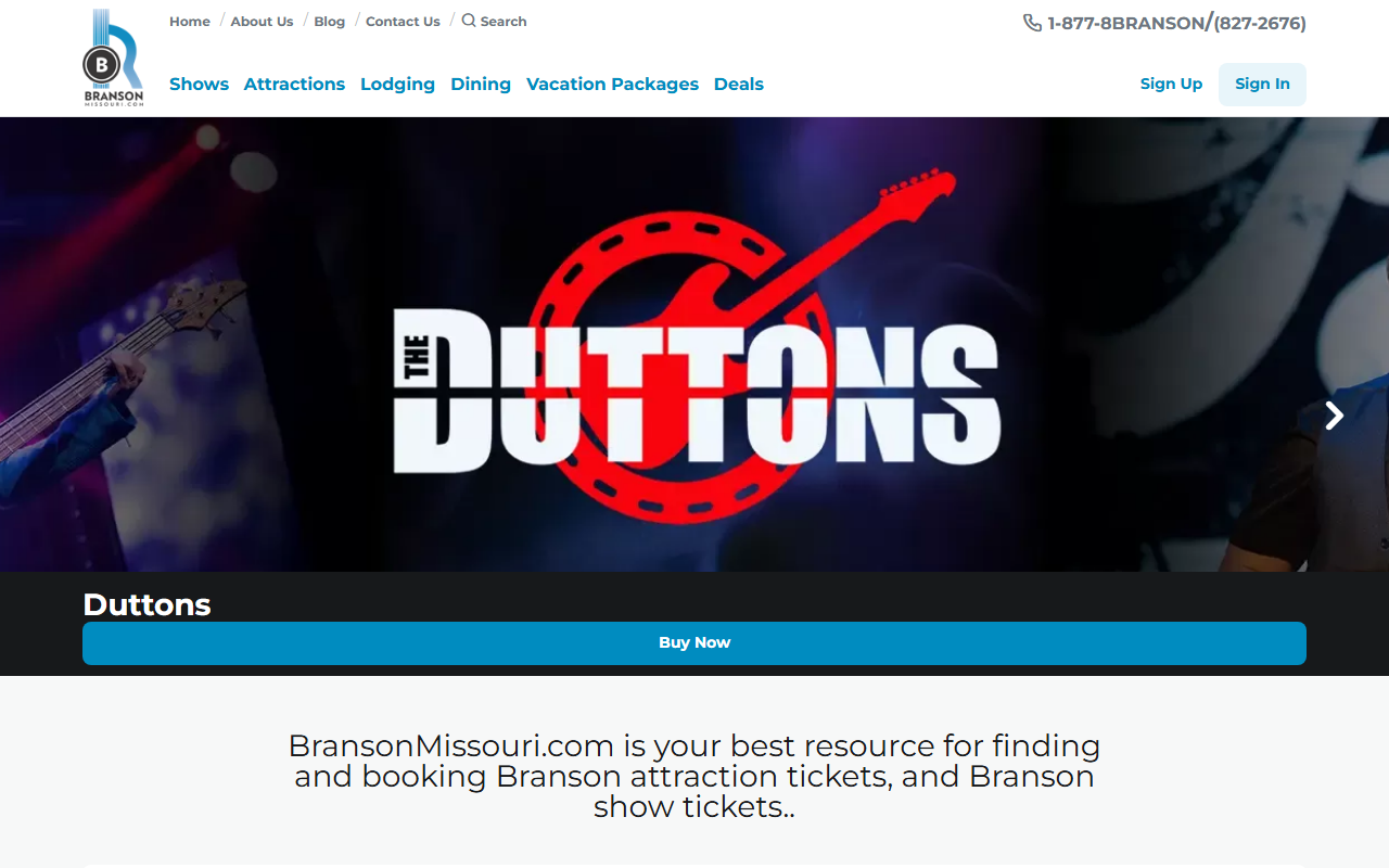 1877branson.com screenshot