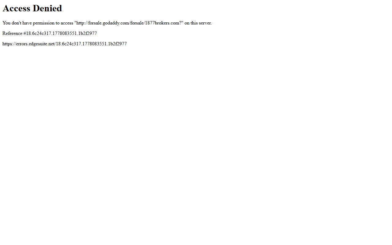1877brokers.com screenshot