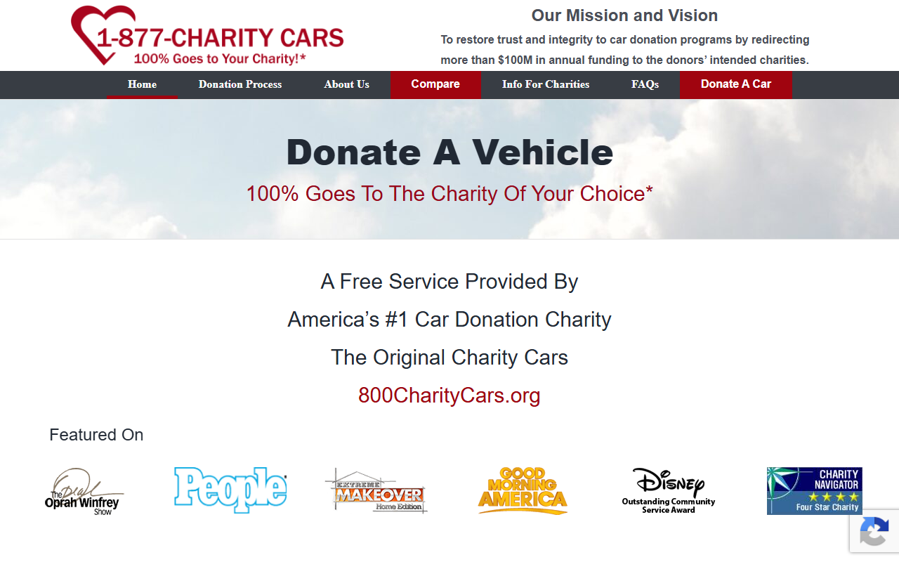 1877charitycars.com screenshot