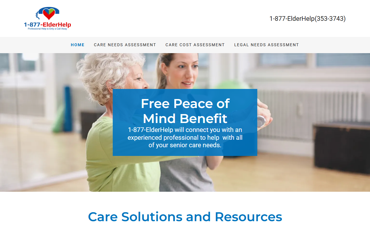 1877elderhelp.com screenshot