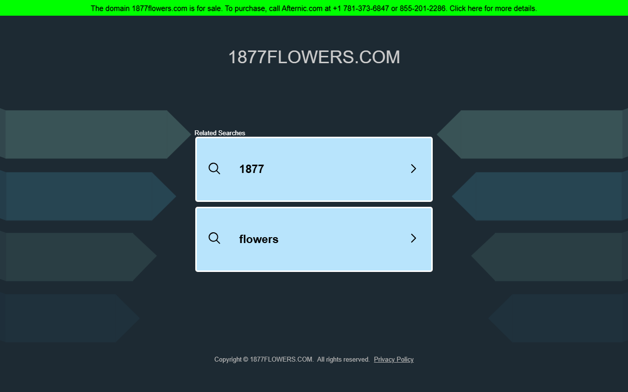 1877flowers.com screenshot