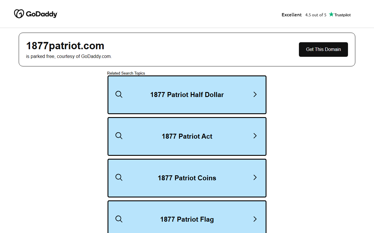 1877patriot.com screenshot