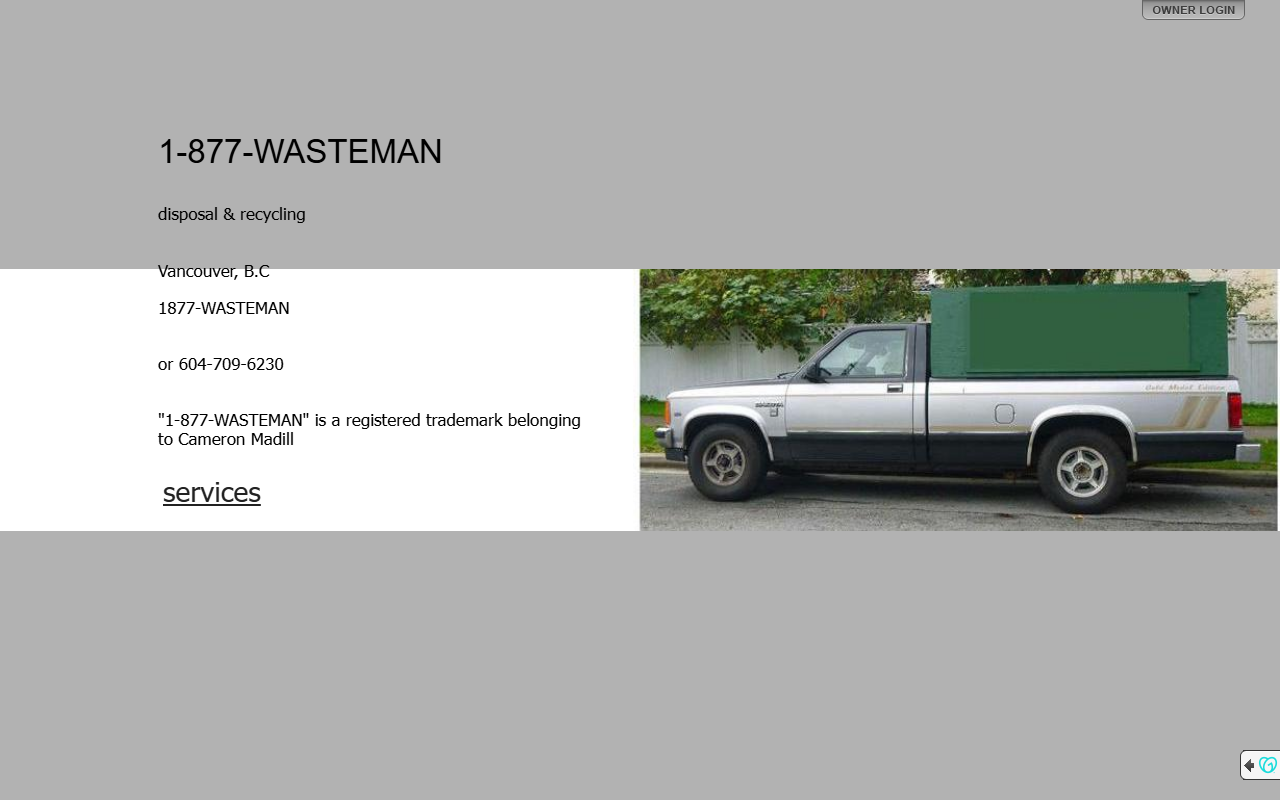 1877wasteman.com screenshot