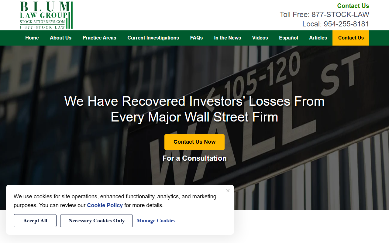 18885stocklaw.com screenshot
