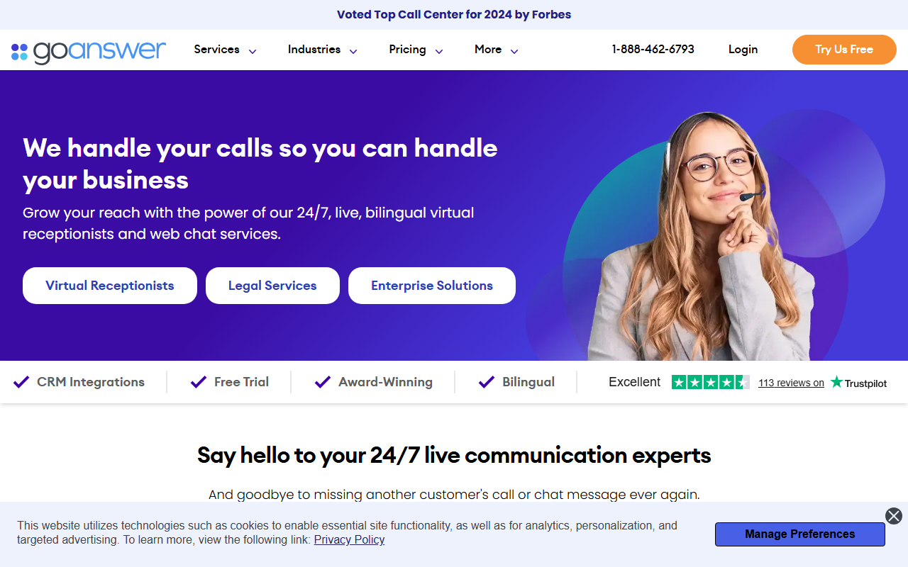 1888goanswer.com screenshot