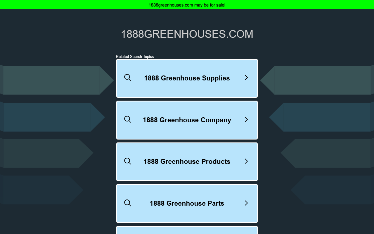 1888greenhouses.com screenshot
