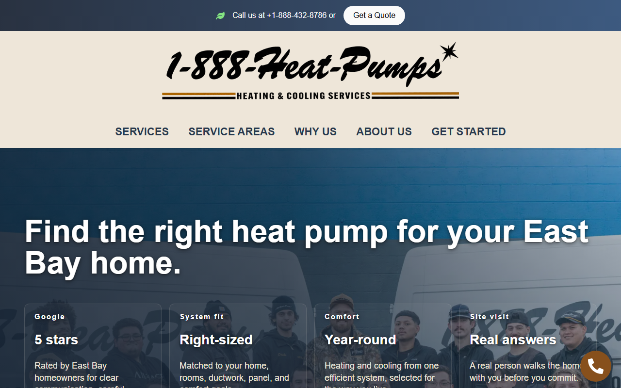 1888heatpumps.com screenshot