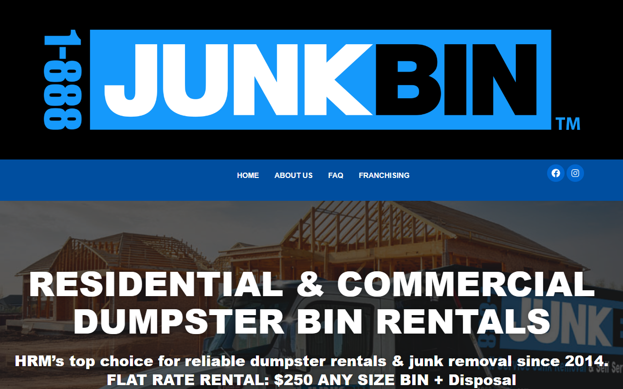 1888junkbins.com screenshot
