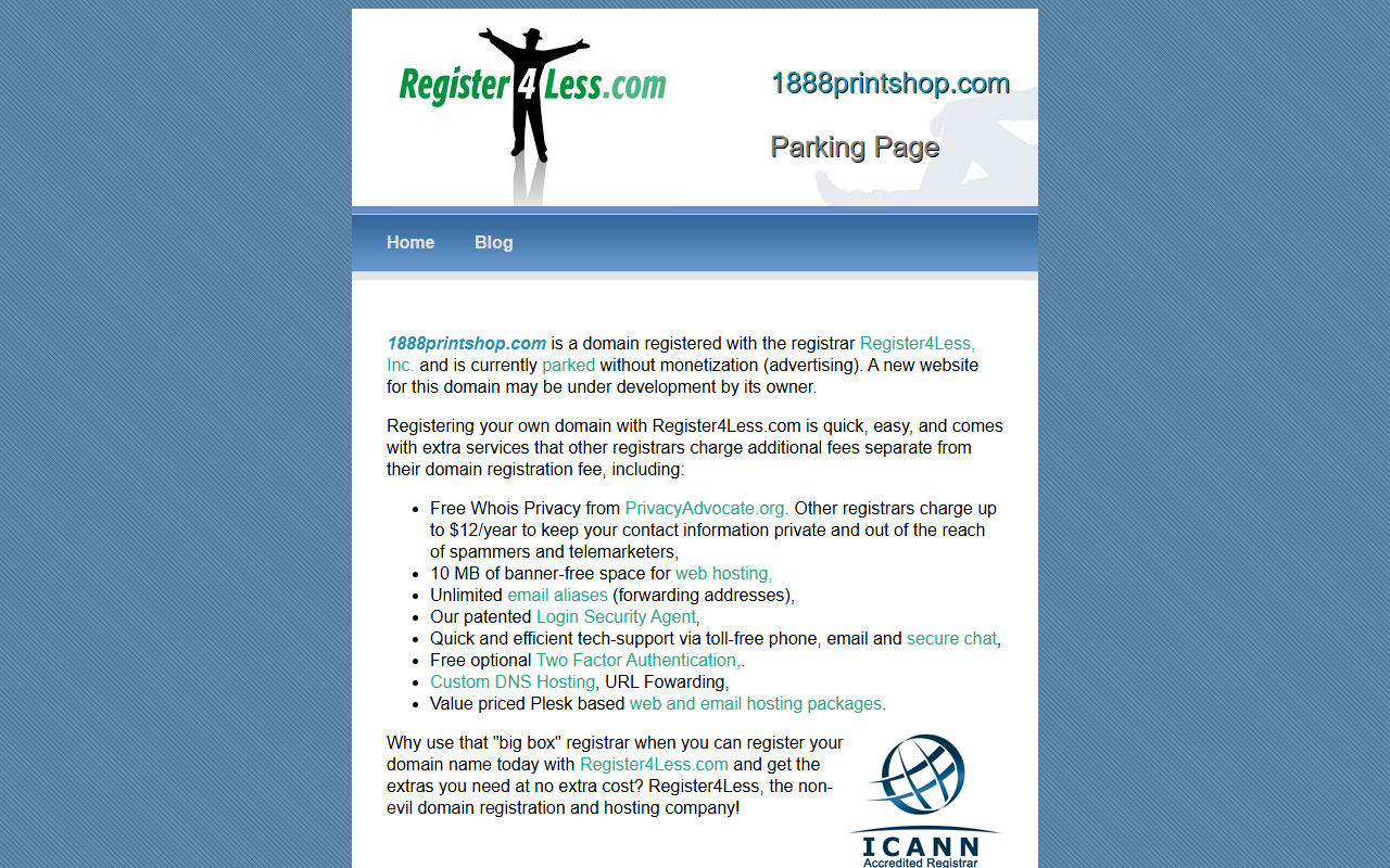 1888printshop.com screenshot
