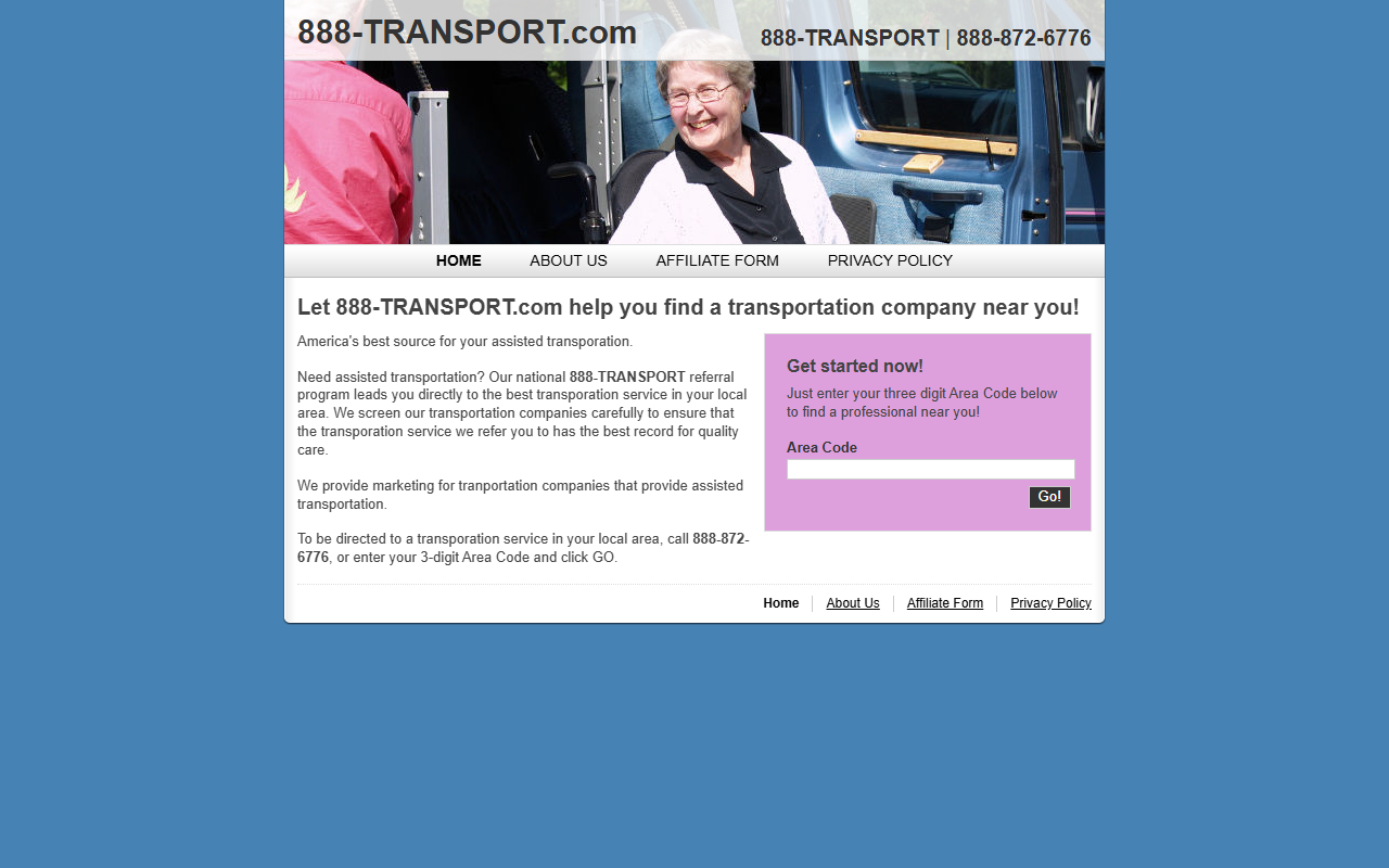 1888transport.com screenshot