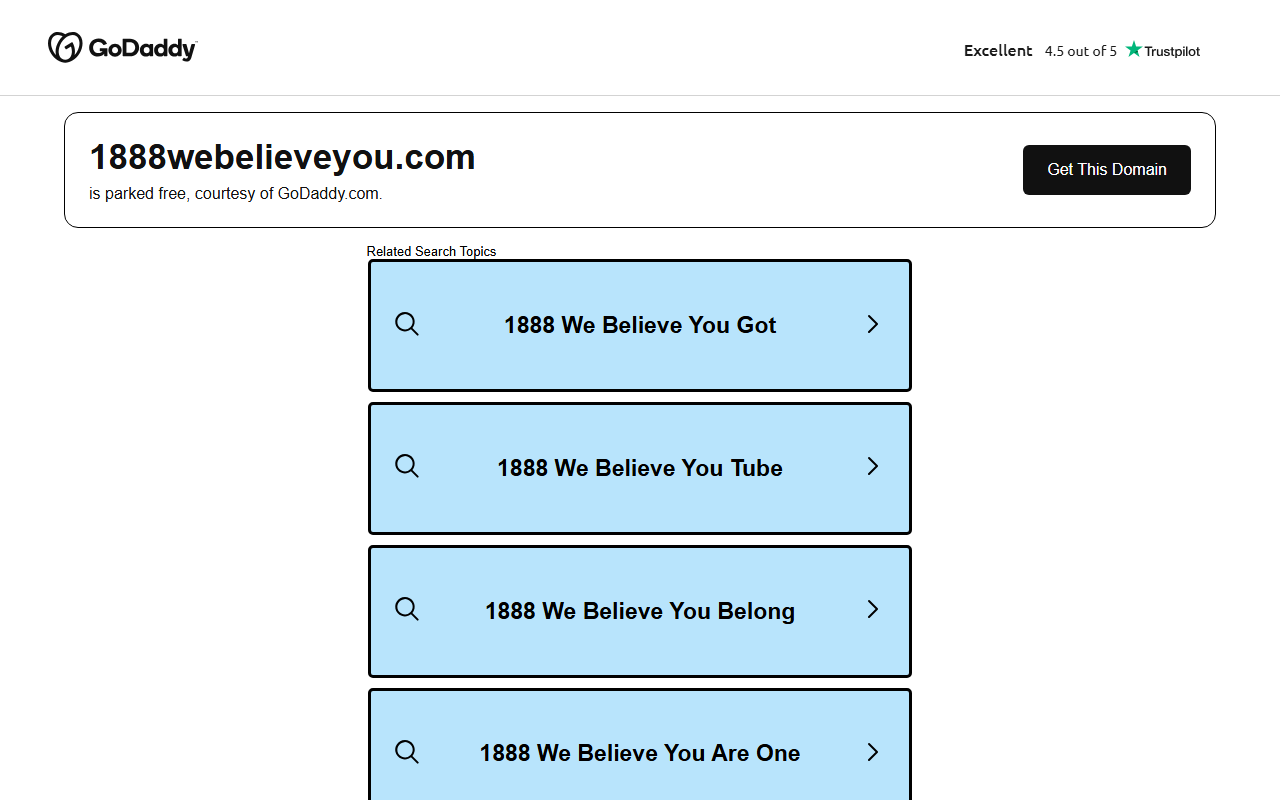 1888webelieveyou.com screenshot