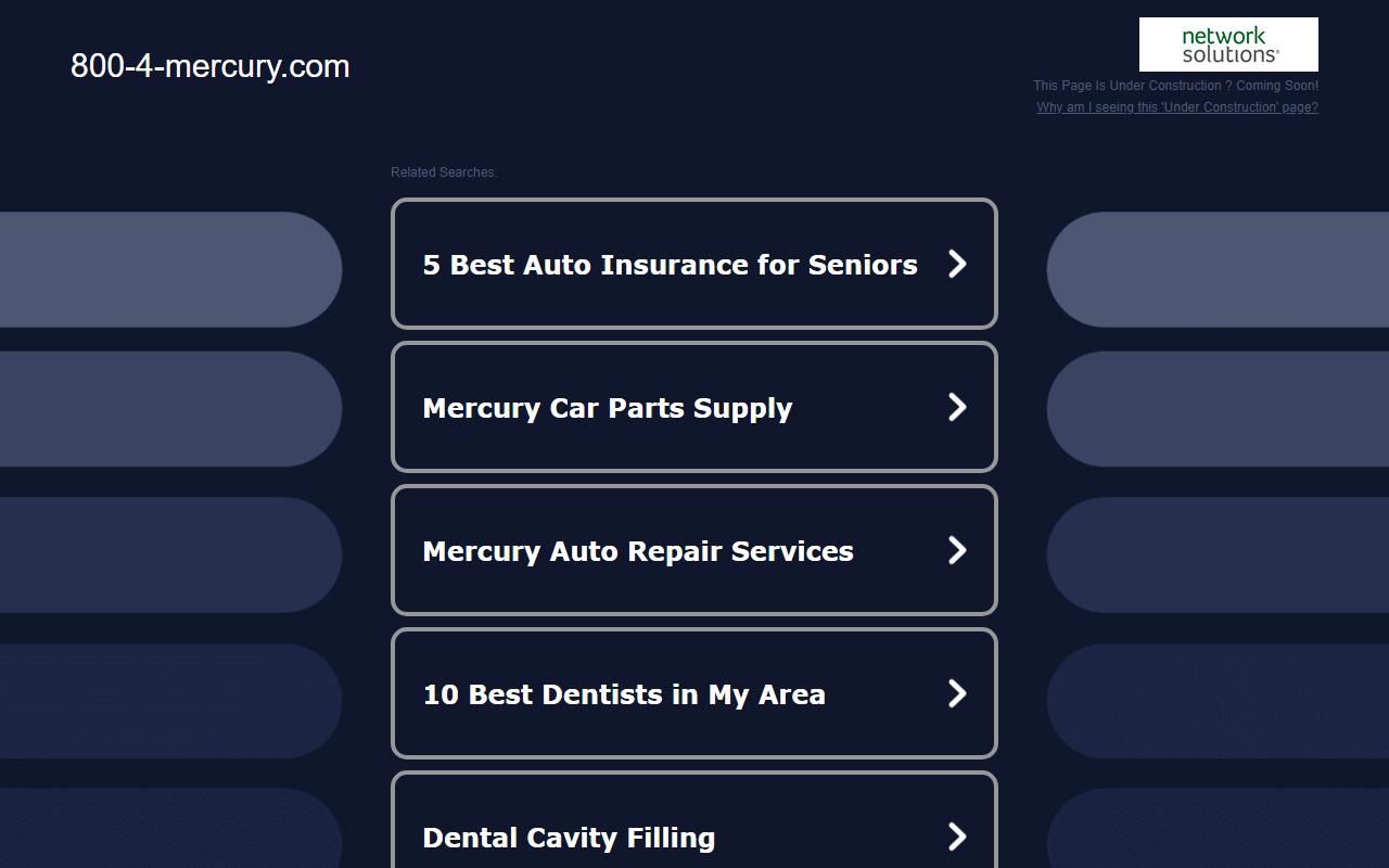 800-4-mercury.com screenshot