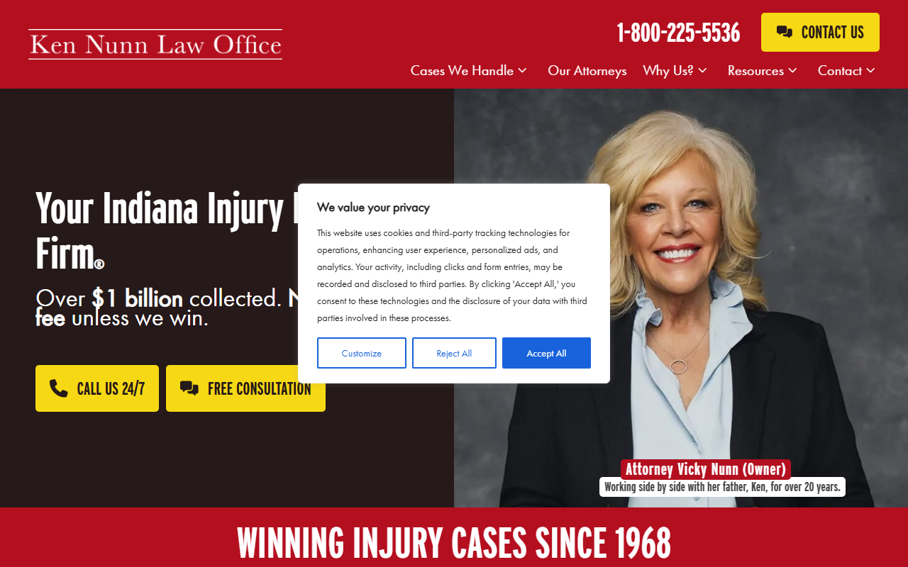 800-888-hurt.com screenshot