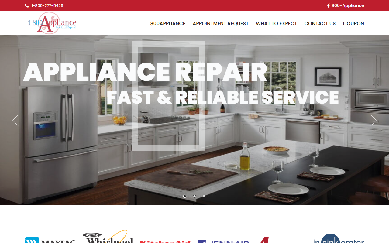 800-a1-repairs.com screenshot