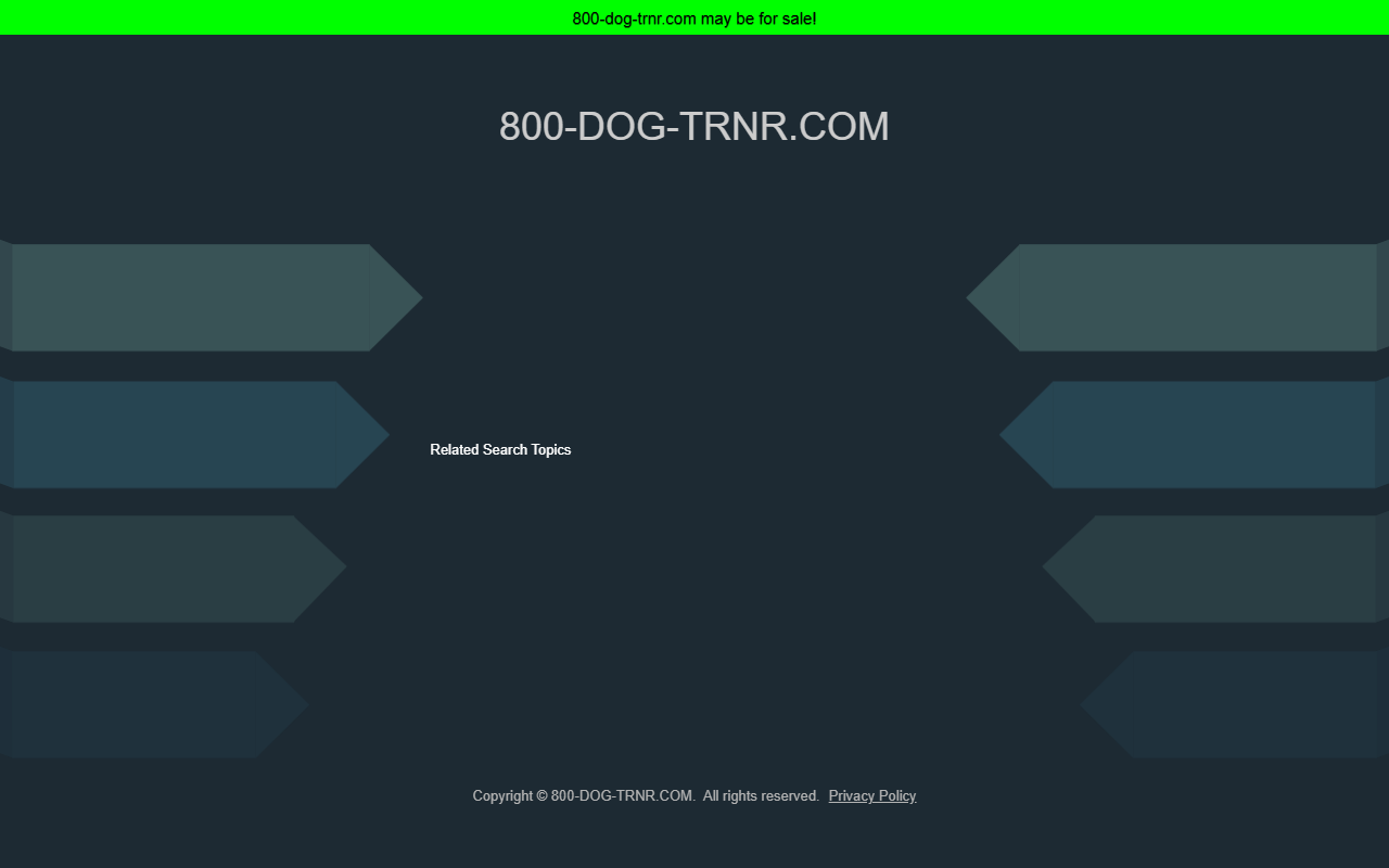 800-dog-trnr.com screenshot