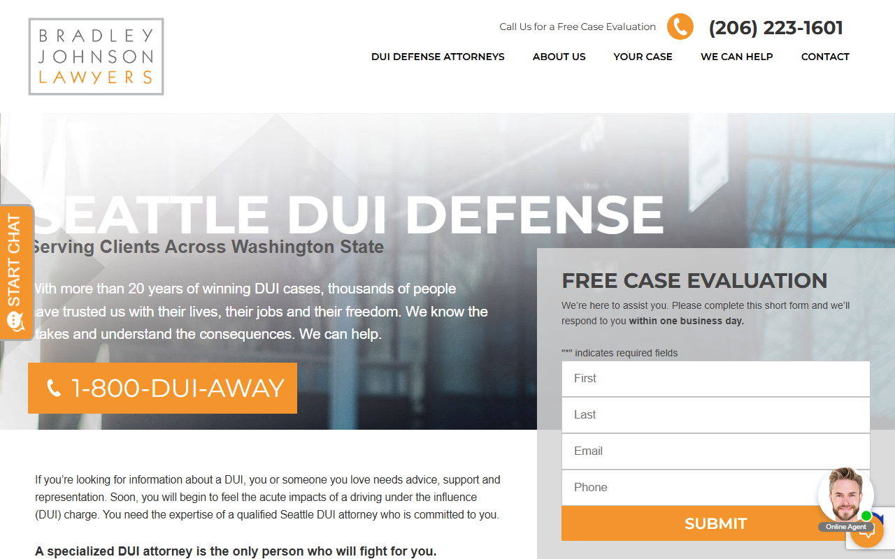 800-duiaway.com screenshot