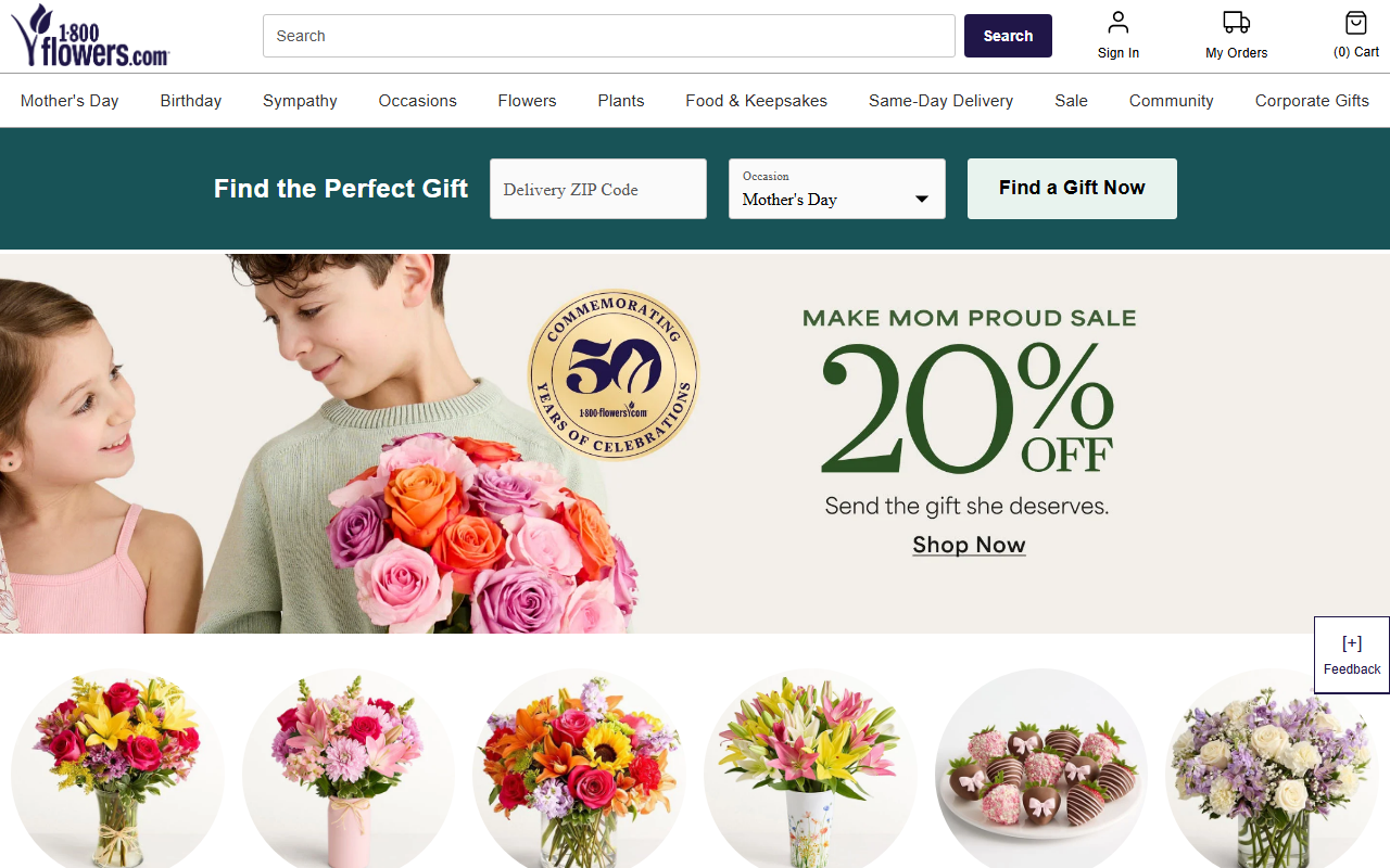 800-fleuriste.com screenshot