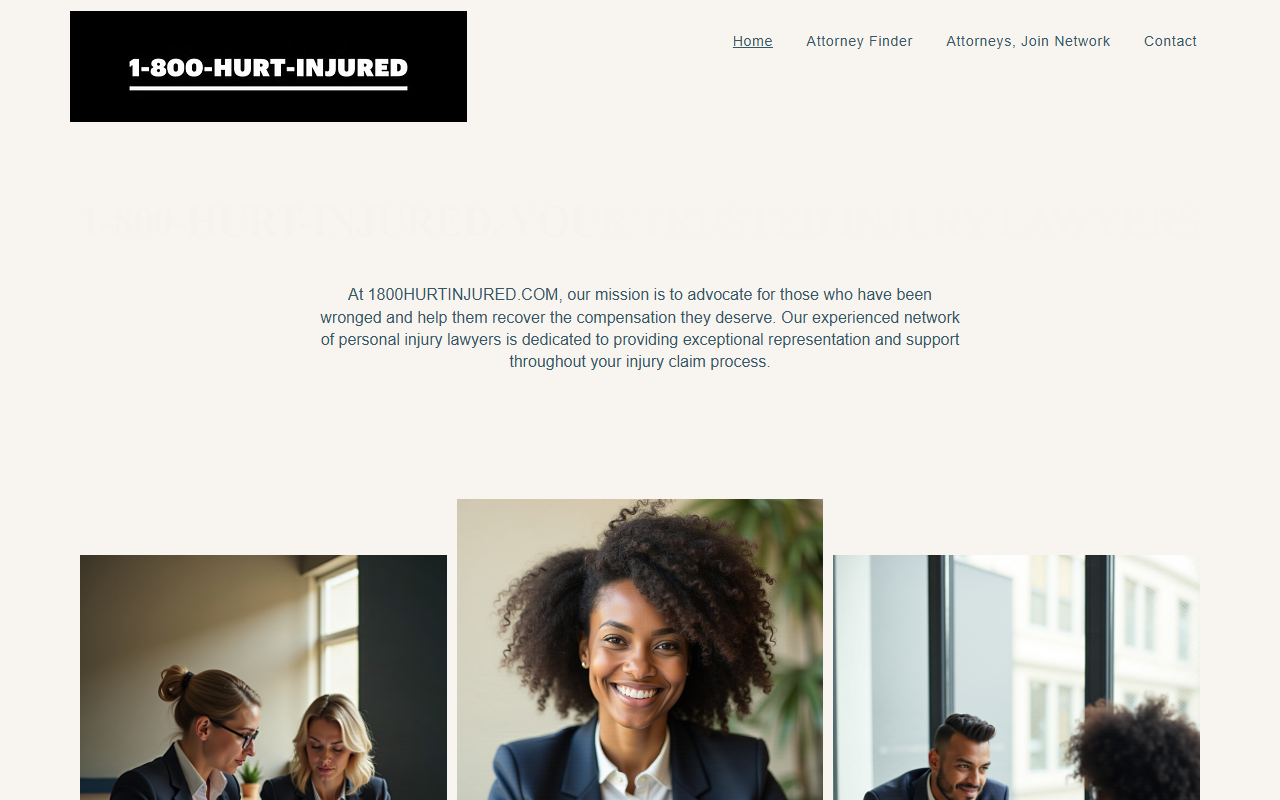800-hurt-injured.com screenshot