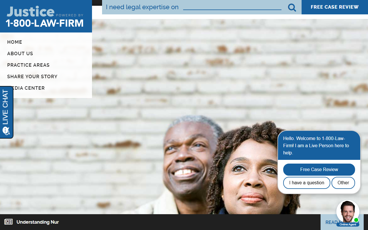 800-lawfirm.com screenshot