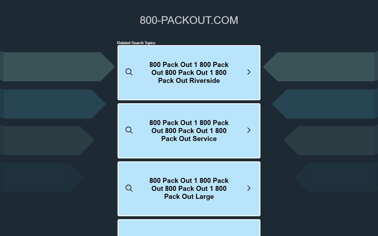 800-packout.com screenshot