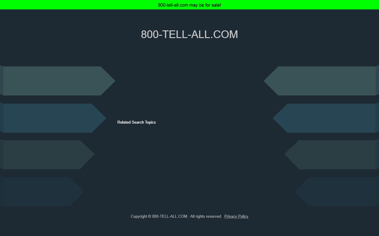 800-tell-all.com screenshot