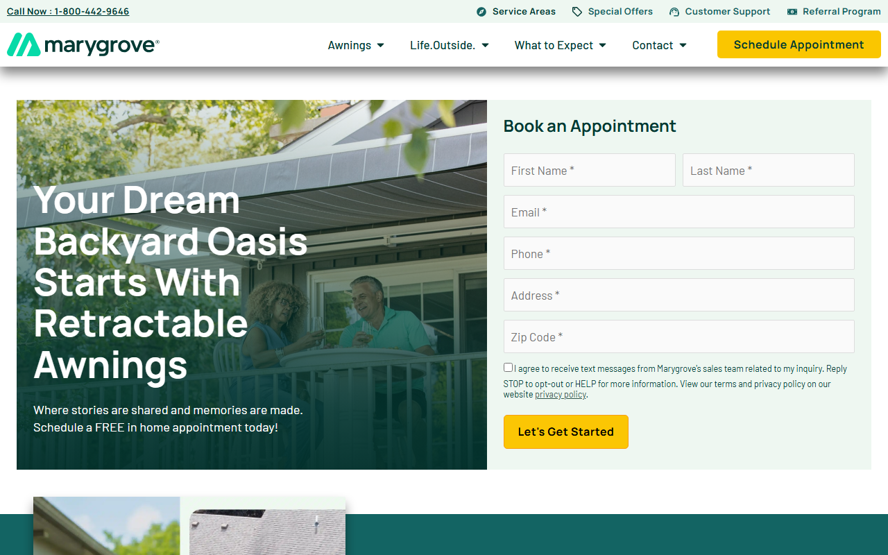 80044awning.com screenshot