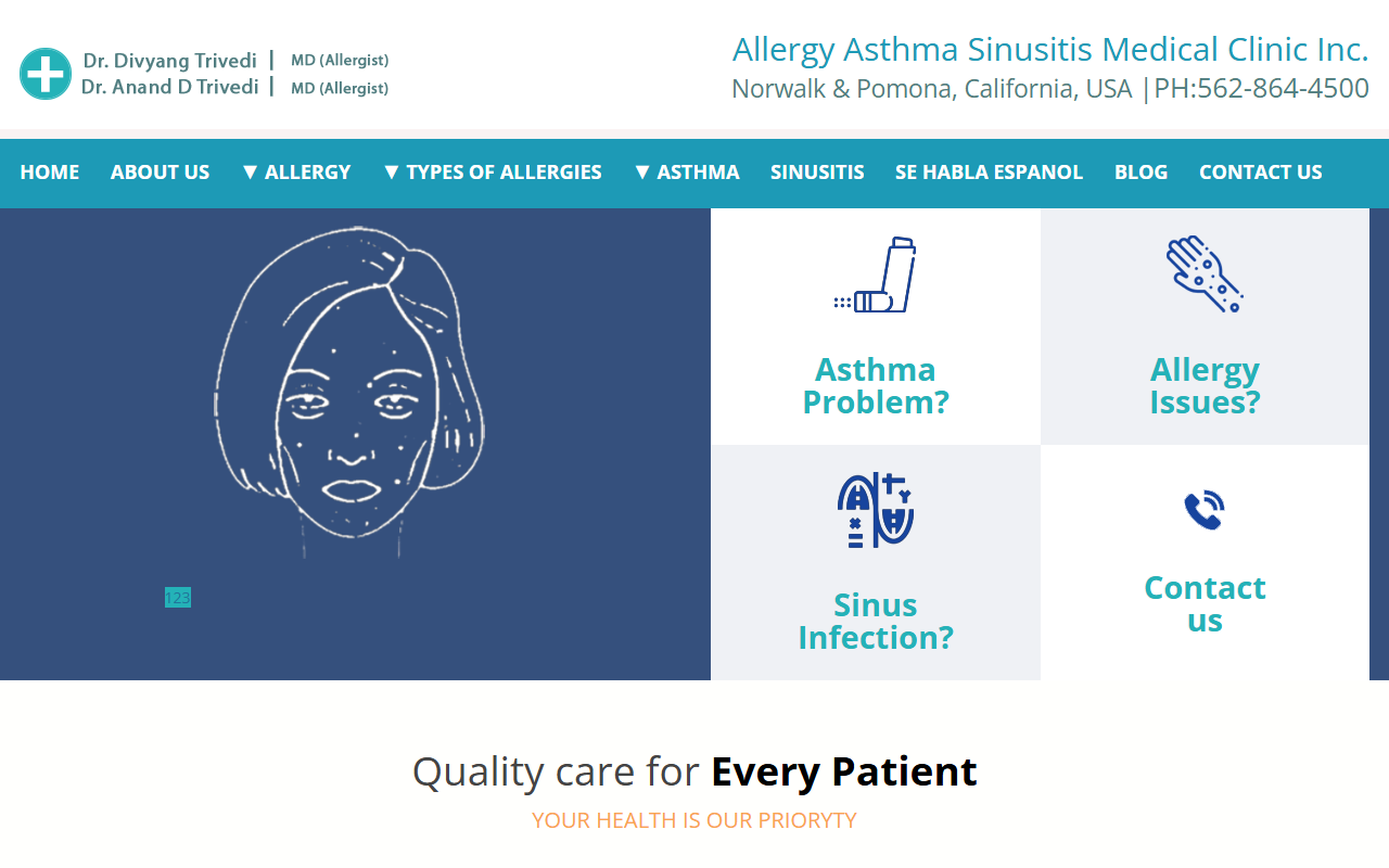 8004asthma.com screenshot