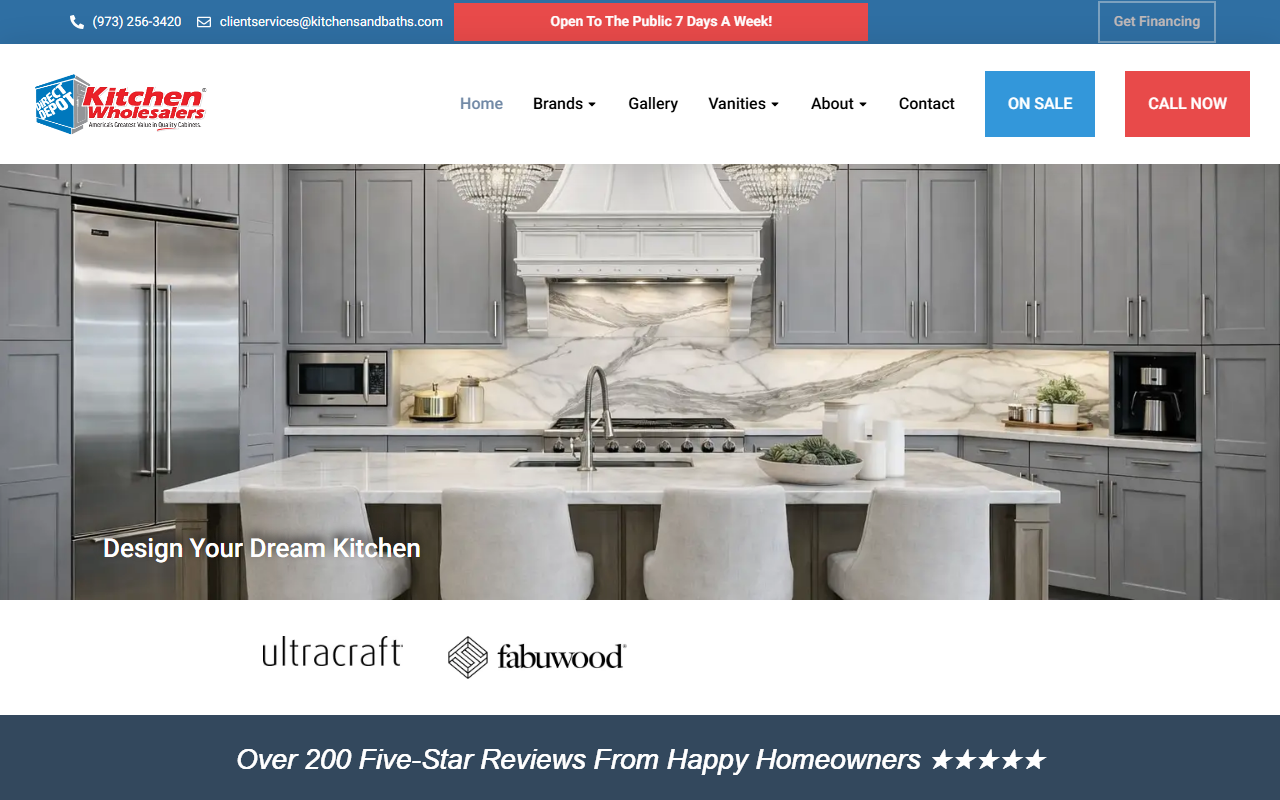 8004cabinets.com screenshot