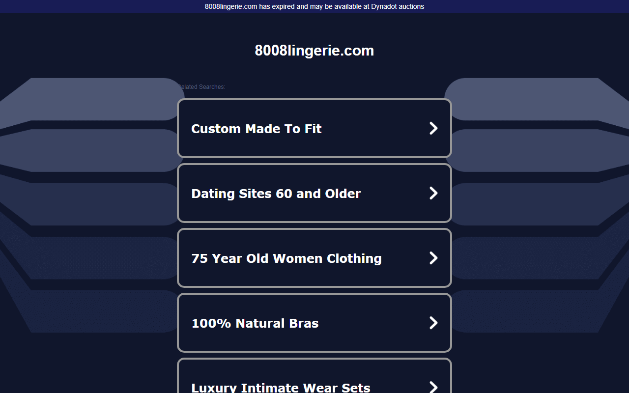 8008lingerie.com screenshot