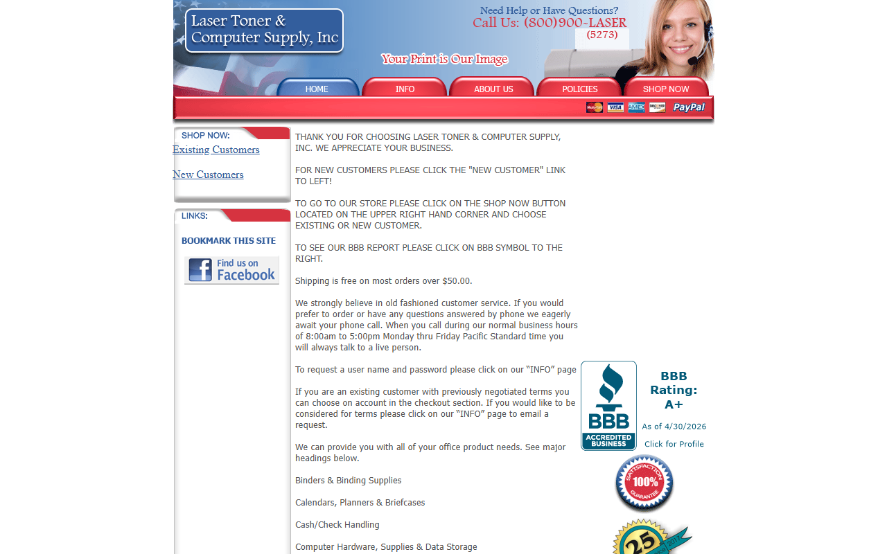 800900laser.com screenshot