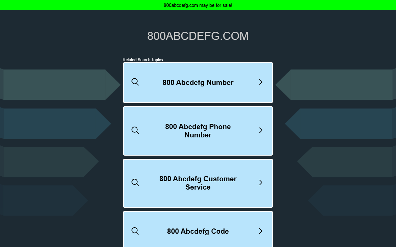 800abcdefg.com screenshot