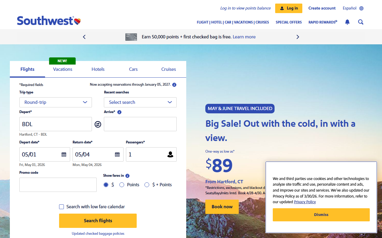 800airtran.com screenshot