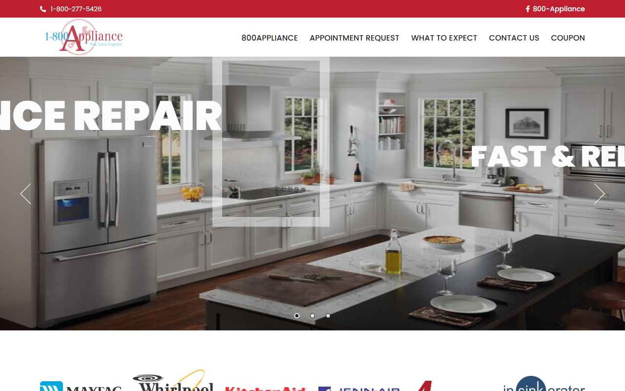 800applaince.com screenshot