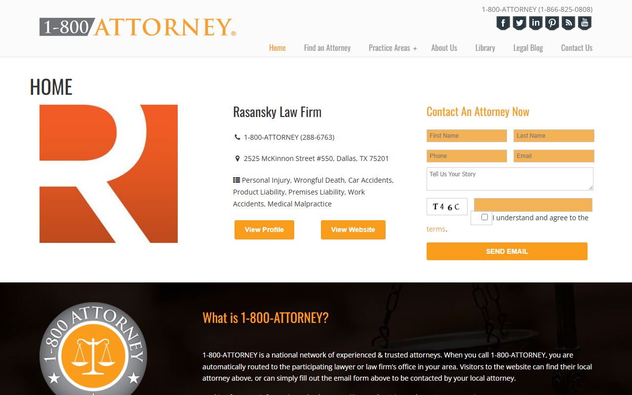 800attorney.com screenshot