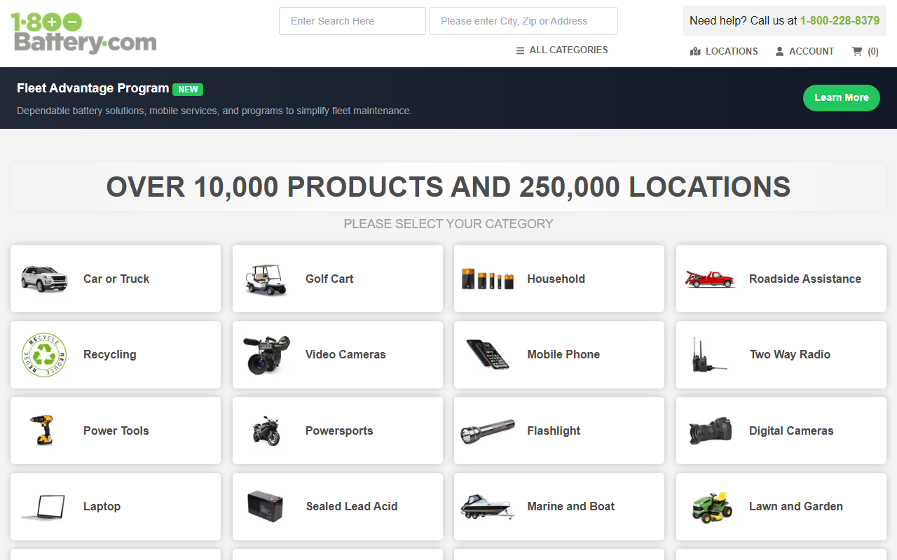 800batteries.com screenshot