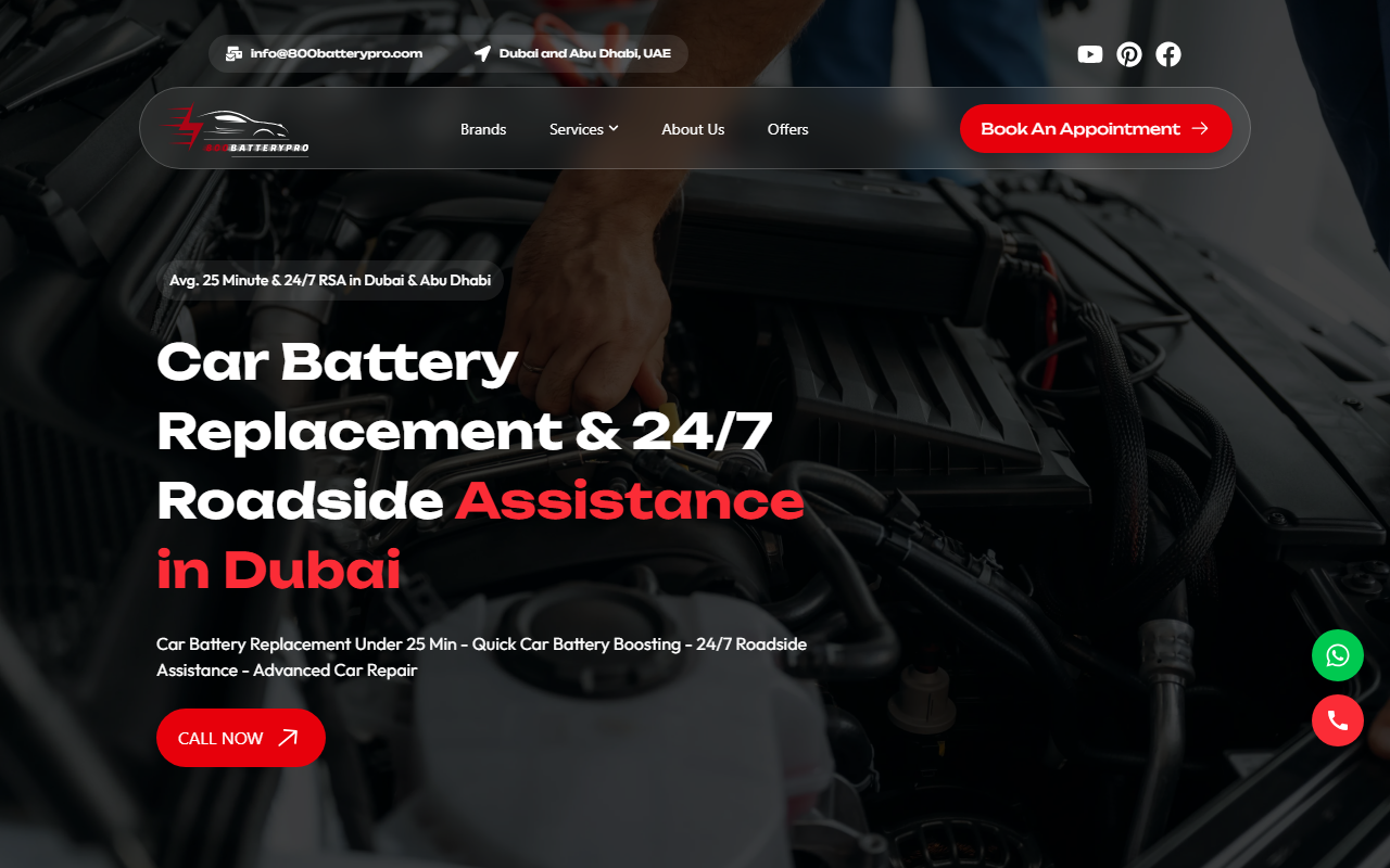 800batterypro.com screenshot
