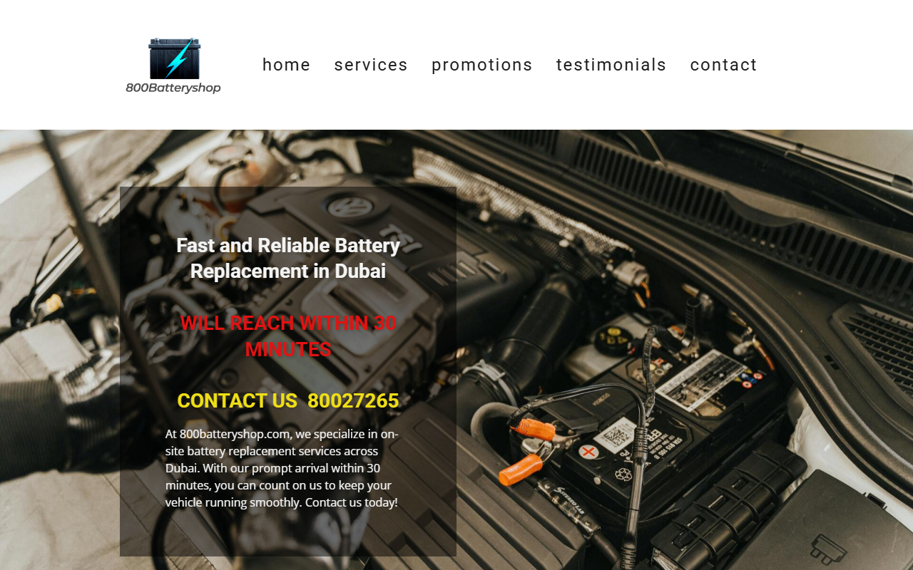 800batteryshop.com screenshot