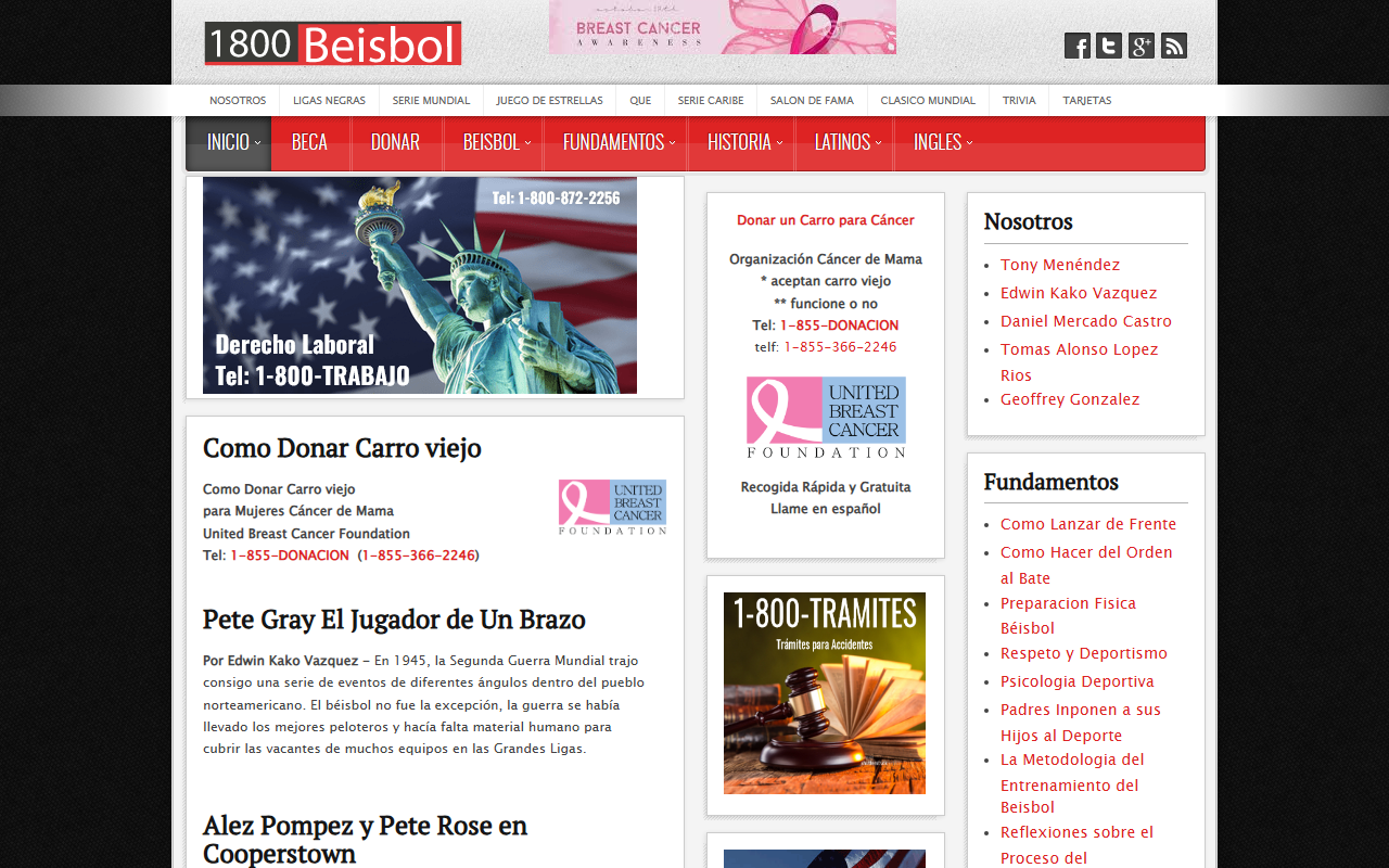 800beisbol.com screenshot