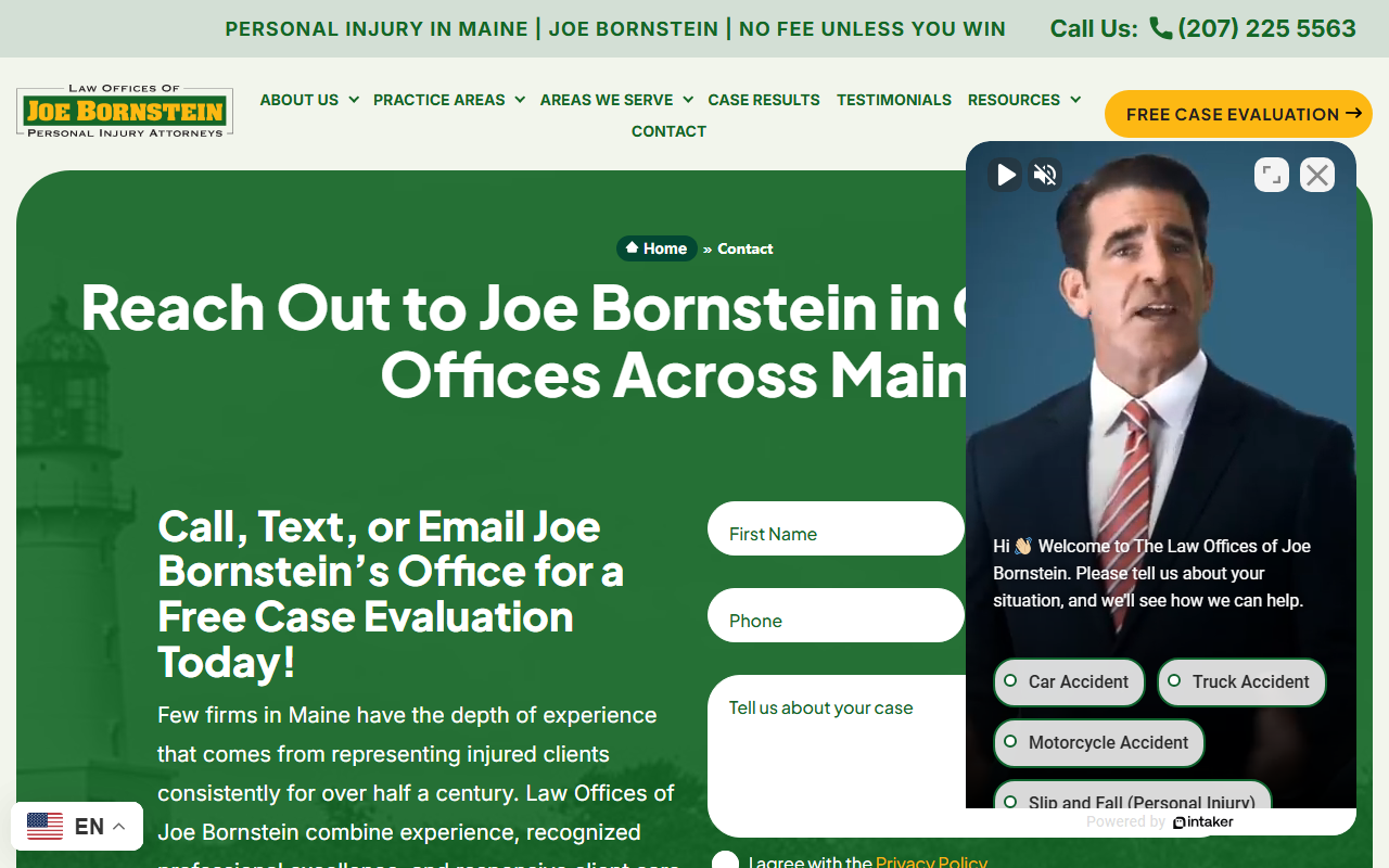 800calljoe.com screenshot