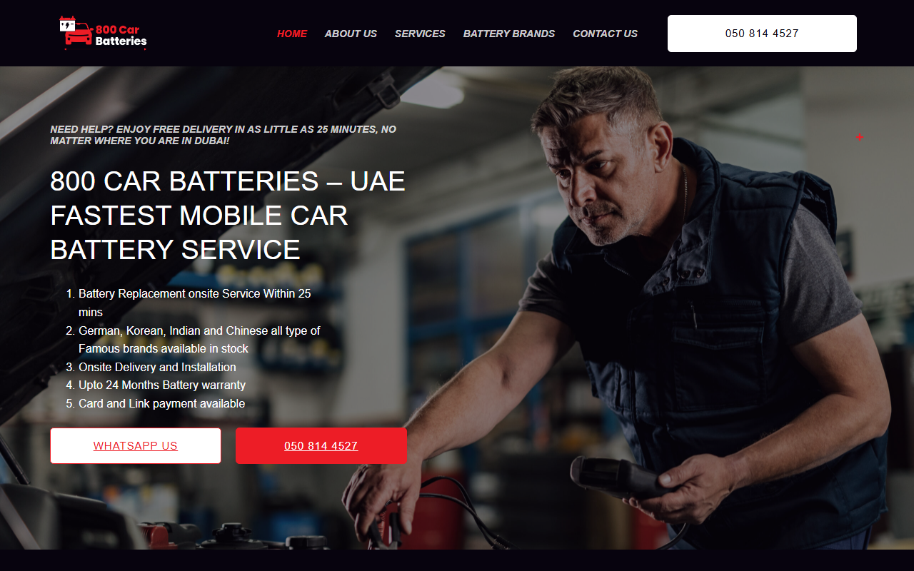 800carbatteries.com screenshot