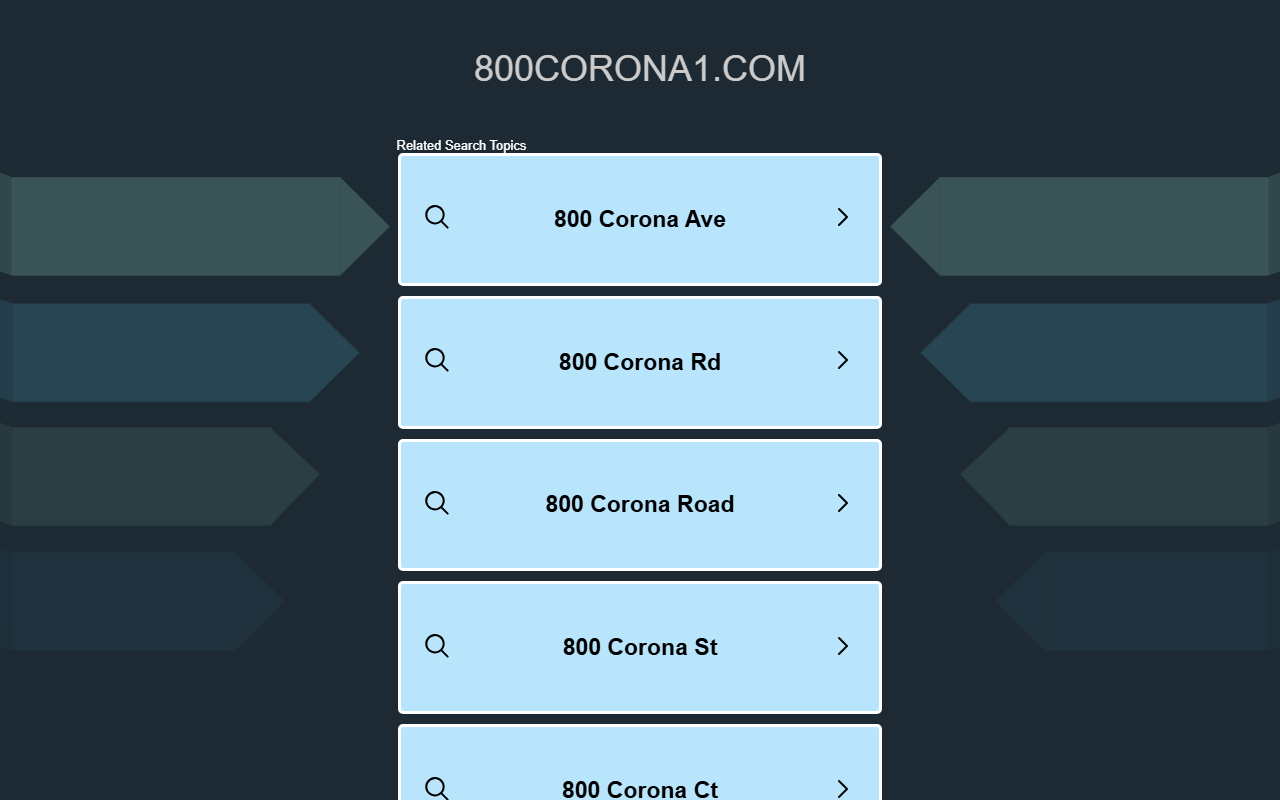 800corona1.com screenshot